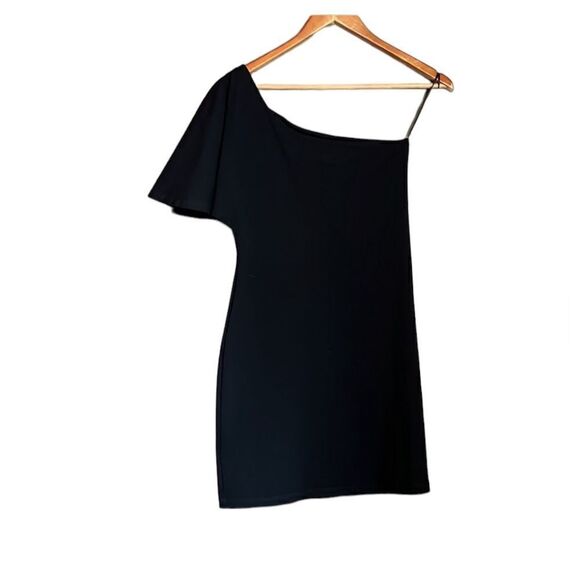 Susana Monaco black one shoulder dress. Size medium - Picture 6 of 6